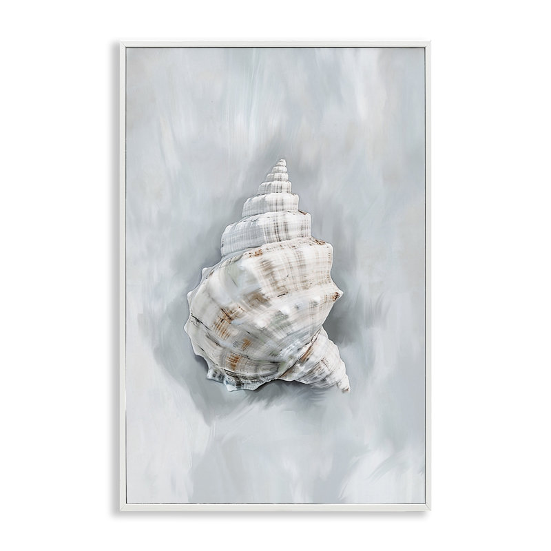 Conch Seashell Mirage, estampe numérique, design par Ramona Murdock, H 18 po x l 12 po