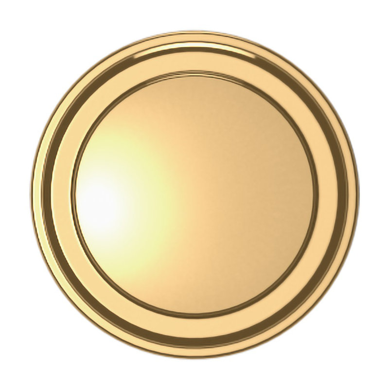 4454 Severin Fayerman Collection C Knob, Polished Brass