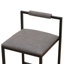 Ensemble de 2 tabourets de bar avec dossier et 2 chaises de bar rembourrées en cuir de polyuréthane avec repose-pieds-345987924