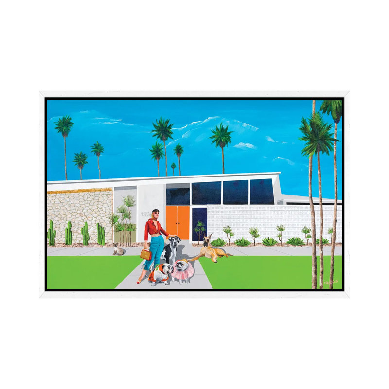 Connie by Dan Nelson - Print on Canvas, White Framed, 66.04cm H x 101.6cm W x 3.81cm D