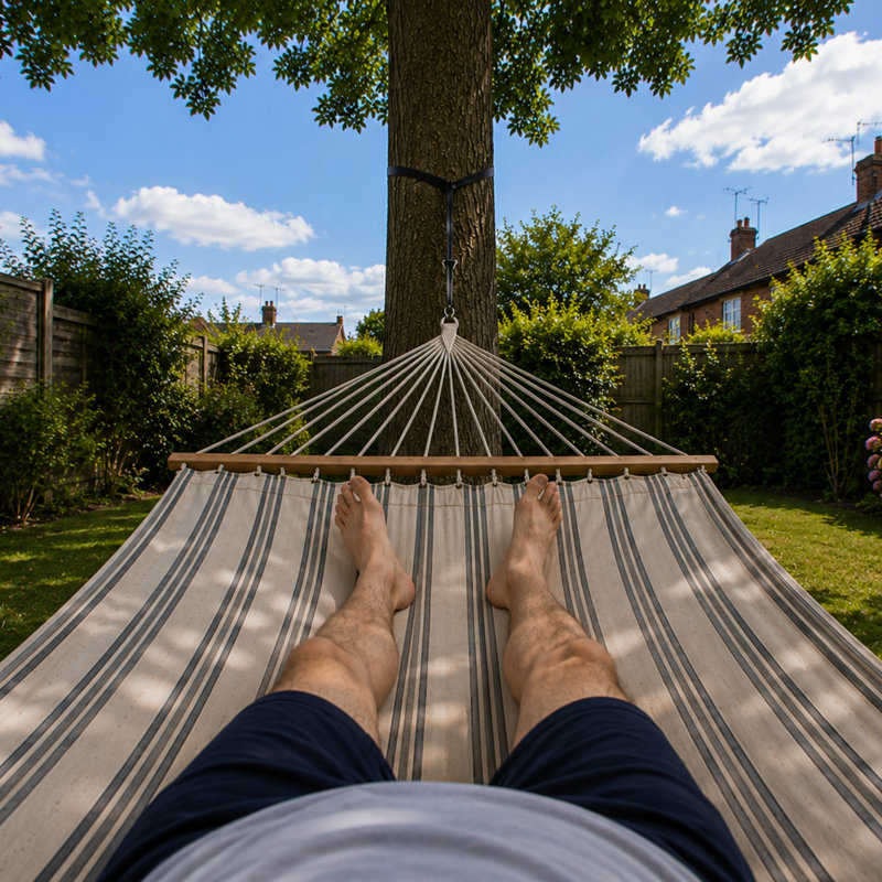 Brasilia Single Hammock, Cappuccino