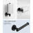 Bathroom Hardware Set 6-Piece Bath Hardware Set With Towel Bar, Towel Ring, Robe Hook, Toilet Paper Holder-103878004