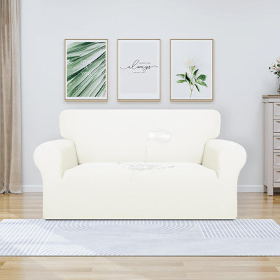 100% Dual Waterproof Couch Cover Slipcovers For Couches And Sofas - Stretch Non Slip Sofa Covers Washable, Leakproof Furniture Protector For Kids, Pets, Dog (Sofa)