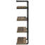 Étagère fonctionnelle noire et rustique à 4 tablettes pour bureau, étagère fonctionnelle en chêne-121115244-121115243