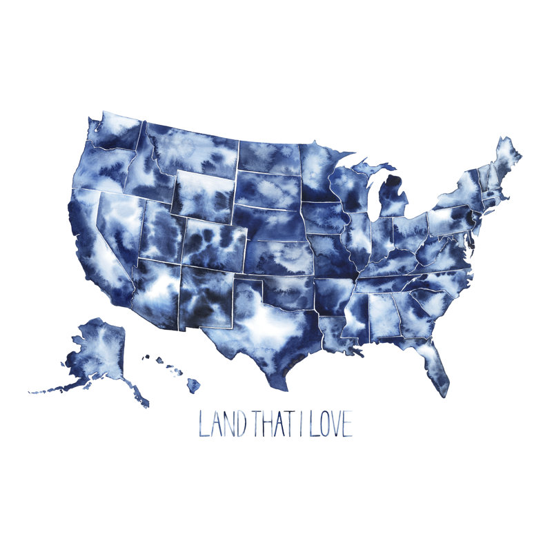 Land That I Love by Grace Popp - Wrapped Canvas Print, 30cm H x 46cm W