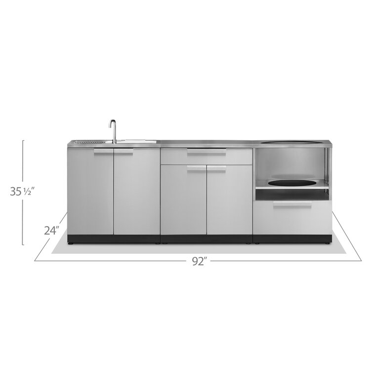 Veradek Outdoor Kitchen Series 3-Piece Modular Outdoor Kitchens Grill Not  Included & Reviews