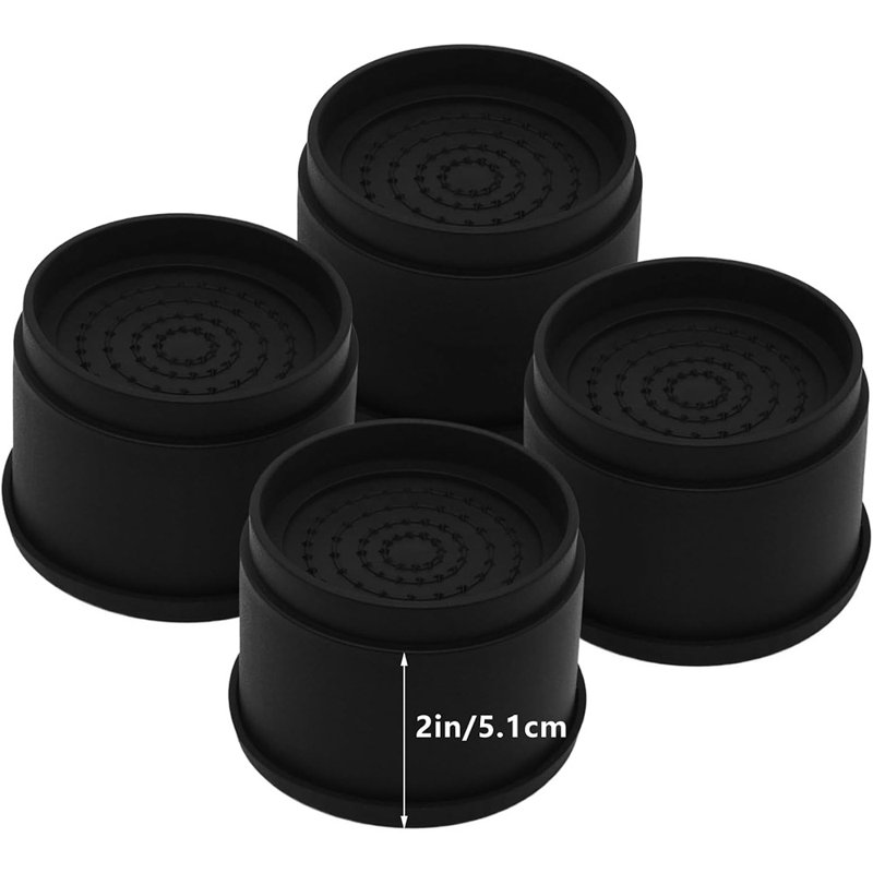 4 Sets Furniture Risers Bed Risers, Heavy Duty Roun...