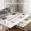 Bureau pour travailler debout en verre sans fil Neeli Home Office avec USB et Type-C-1179434368