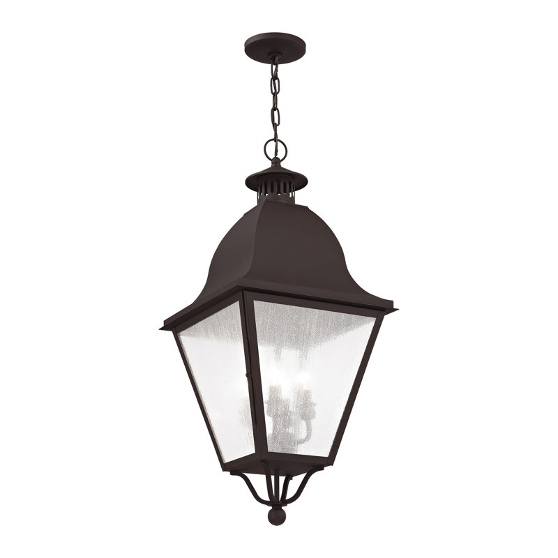 Lanterne suspendue d'extérieur 4 lumières Penlope, Bronze