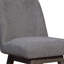 Chaise de bar pivotante 26 po en bois massif gris