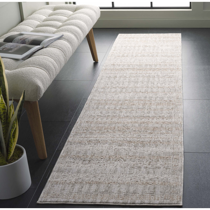Tapis oriental Kynlee 100 Performance, Tapis de couloir 2 pi x 8 pi