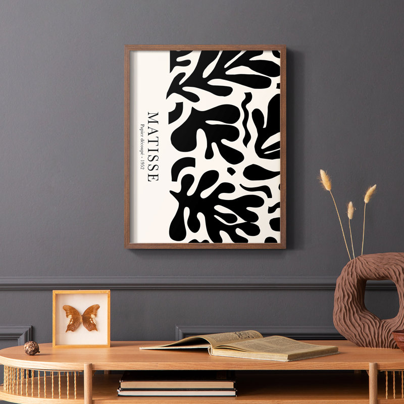 Matisse CCLXII, reproduction encadrée - bois massif, Brun, H 20 po x l 16 po
