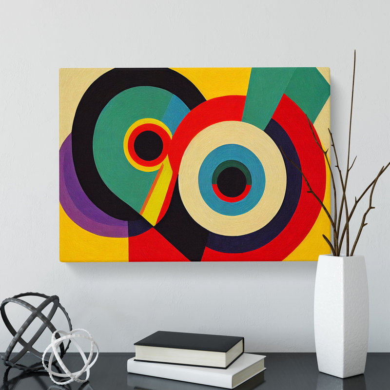 Masterful Modern Abstract - Wrapped Canvas Print, 40cm H x 60cm W x 3cm D