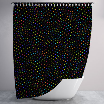 Evaggelia Dots Shower Curtain