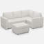 Canapé de rangement modulaire en L Aubade avec repose-pieds amovible-805846003