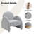 Delal  Upholstered  Boucle Armchair-1468676476