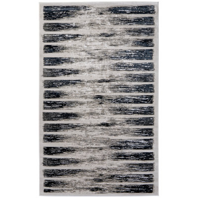 Jewel Modern Abstract Gray Area Rug
