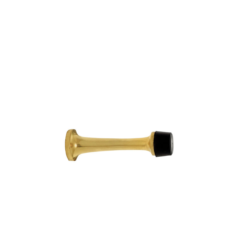 Classic Baseboard Stop, Polished Brass