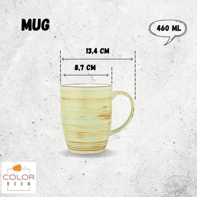 Wilmax Colourboom Coffee Mug, Pistachio