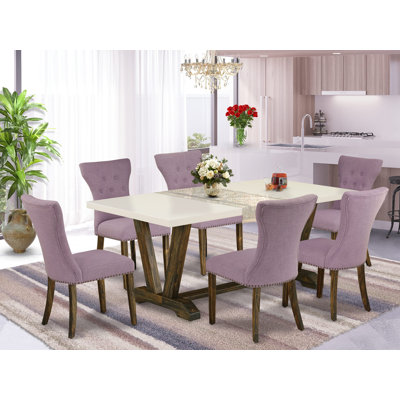 Ensemble de table de salle à manger 7 pièces 7 pièces