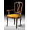 Upholstered Arm Chair in Gold/Brown
