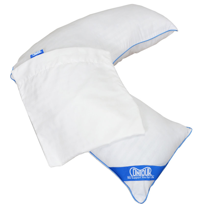 Navy Cotton Polyester L-Shaped Body Pillowcase