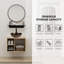 Ensemble de meuble-lavabo mural simple 24 po avec miroir Zanuck-1195799123
