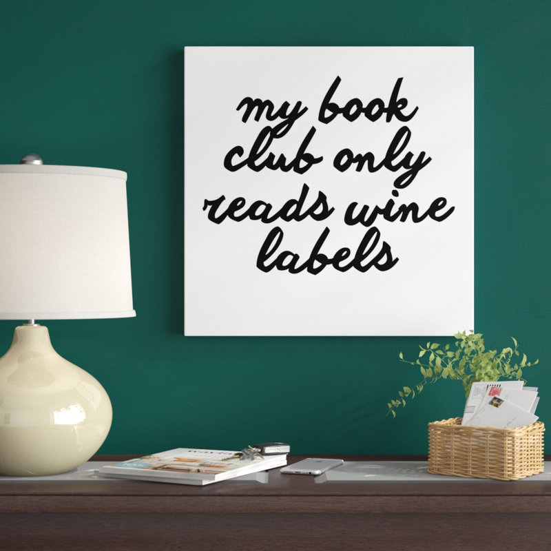 Wine Sentiment VI by Anna Hambly - Wrapped Canvas Print, 51cm H x 51cm W