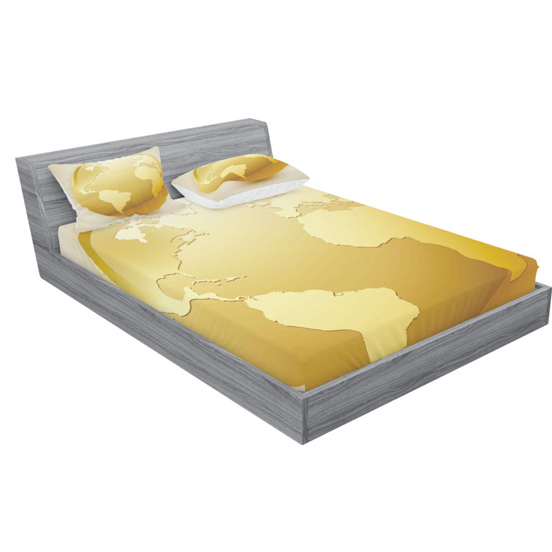 Microfiber Sheet Set, Queen Sheet Set with Fitted Sheet