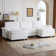 120'' W Double Layer U-shaped Cushion Cloud Comfy Couch
