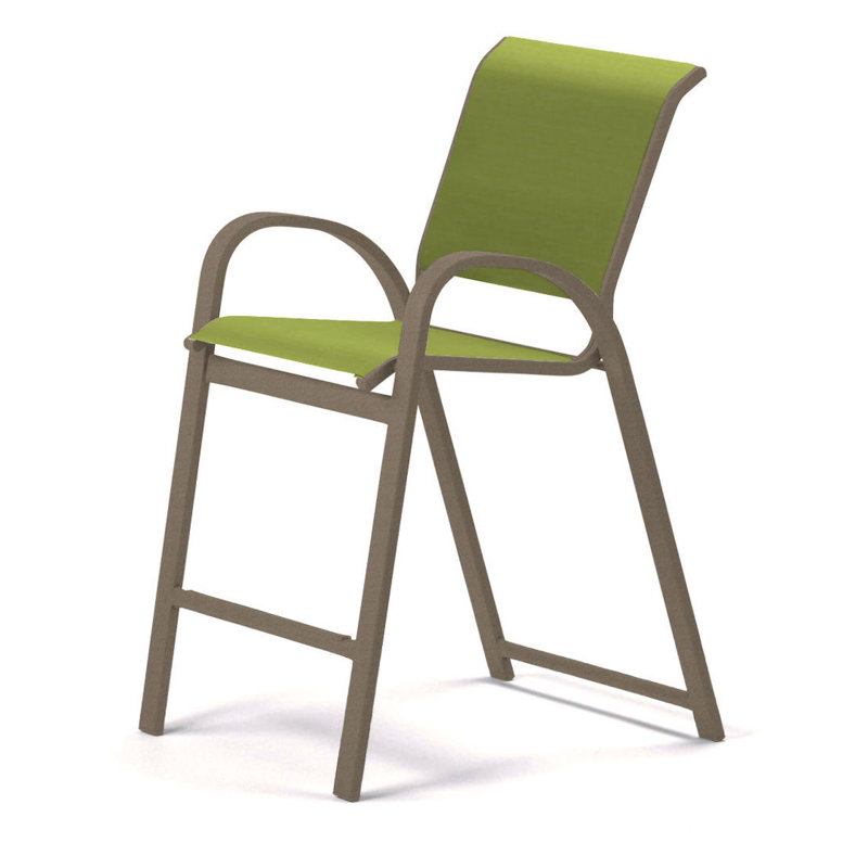 Tabouret de bar 42 po Holna, Désert texturé, Lime 38D Sunbrella®
