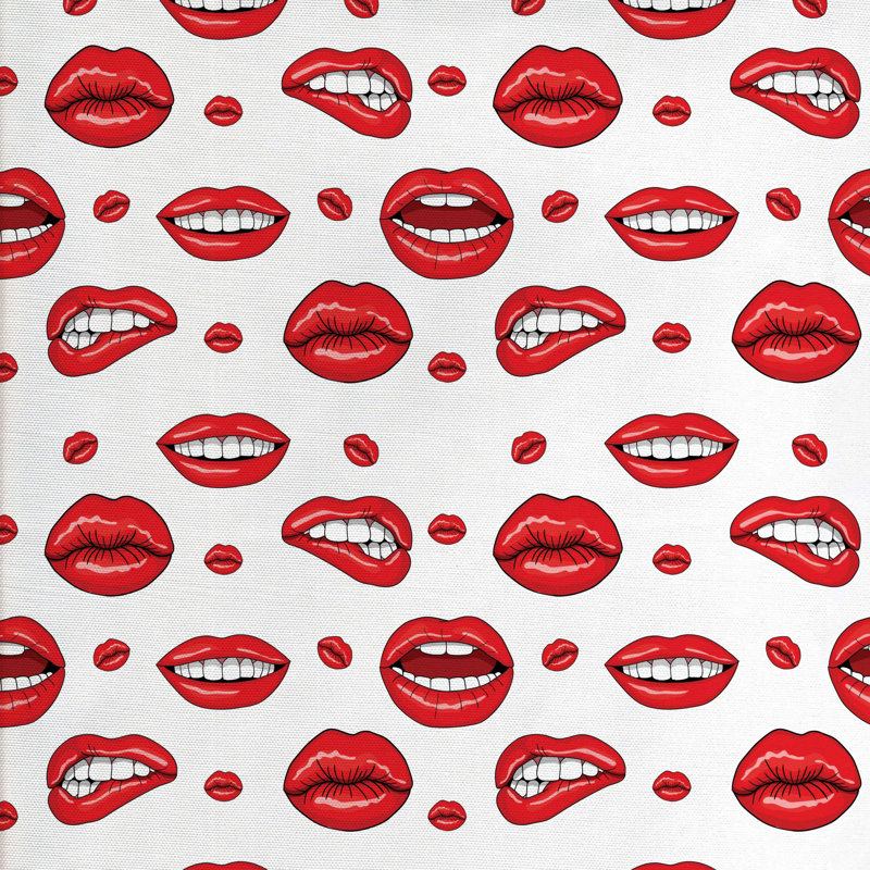 Tissu de formes de lèvres différentes pour femmes, H 36 po x l 58 po x P 1 po
