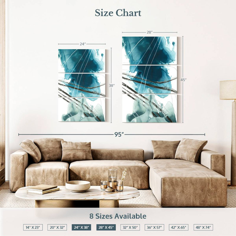 Avery Bella Indigo II, 38" H x 24" W