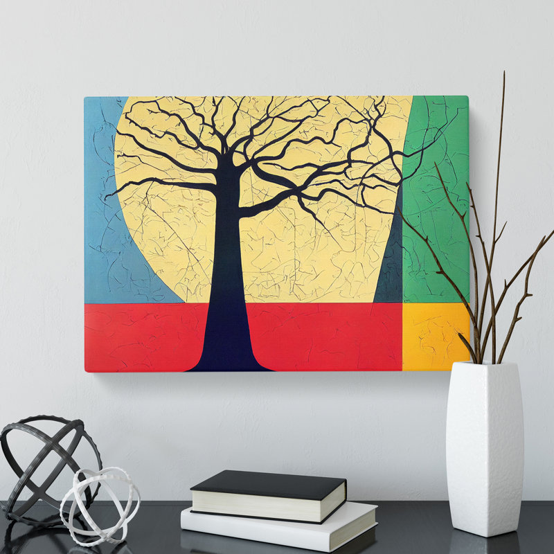 Majestic Abstract Tree - Wrapped Canvas Print, 40cm H x 60cm W x 3cm D