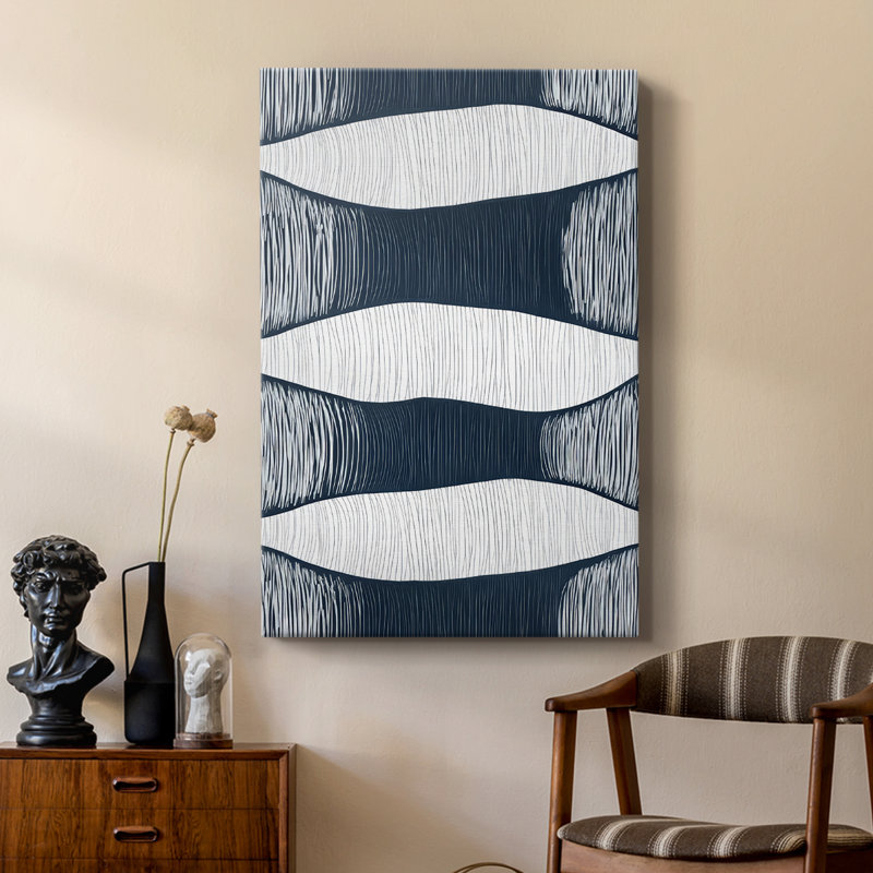 Série ABSTRACT DCCXLV - Cavas de galerie sur mesure, H 18 po x l 12 po