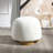 Fully Assembled Round Soft Teddy Fabric Upholstered Ottoman, Footstool With Soft Padded Seat, Fully Assembled Modern Sofa Couch Footrest, Extra Seating For Bedroom Entryway-798003488