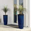 Ensemble de 2 pots à fleurs surdimensionnés en faux cobalt 30 po-123175658-123175659