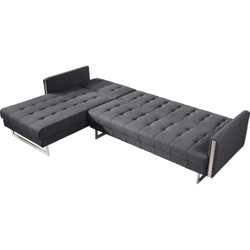 Palomino Chaise Sectional, Gray, Right Hand Facing