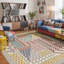 Tapis à motif géométrique Boho-1167409336