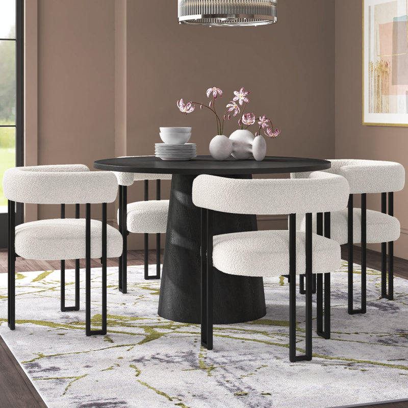 Metoyer Round Dining Sets, 29.5" H x 46" L x 46" W