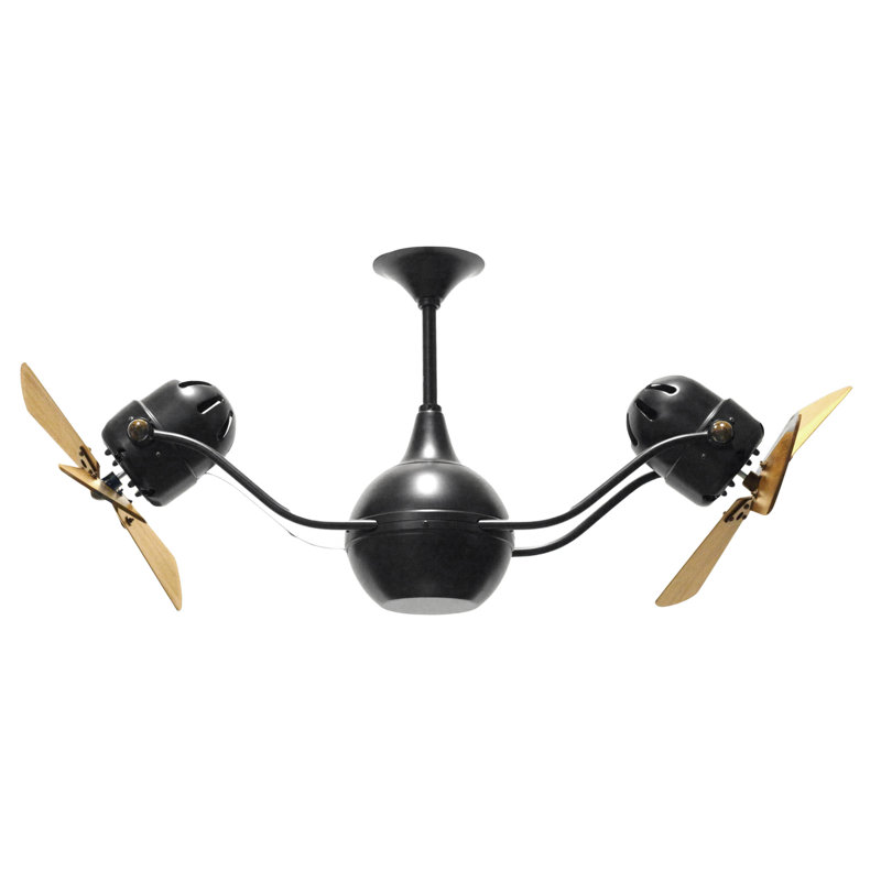 44" Vent-Bettina 3 Blade Ceiling Fan, Black