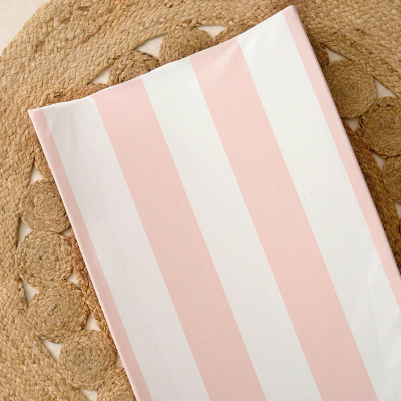 Anti-Roll Changing Mat - Hamptons, Pink