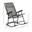 Ensemble de chaises berçantes d'extérieur 2 pièces, ensemble de chaise berçante pliable pour patio avec appui-tête