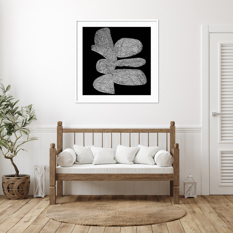 «Craft» encadré sur papier par Dan Hobday, reproduction, Blanc, H 41 po x l 41 po x P 1 po