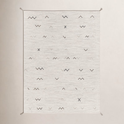 Bodie Light Gray Brown Hand-Woven Wool Rug