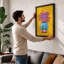 Octopus in Glass Modern 1 Piece Single Picture Frame Wall Art-136551881-136551886