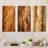 Brown Tree Bark Essence II - Tree Metal Art Print Set Of 3-1109657053