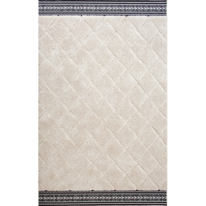 Tapis ivoire touffeté Billie-Marie, Rectangle 7 pi 10 po x 10 pi 1 po