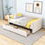 Lit de jour simple en velours rembourré avec tiroirs de rangement spacieux-2092696668
