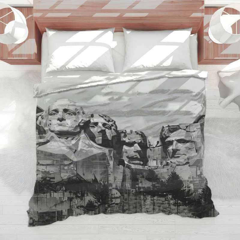 Édredon Mount Rushmore Illustration, Queen